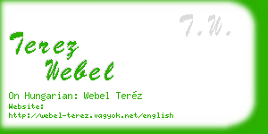 terez webel business card